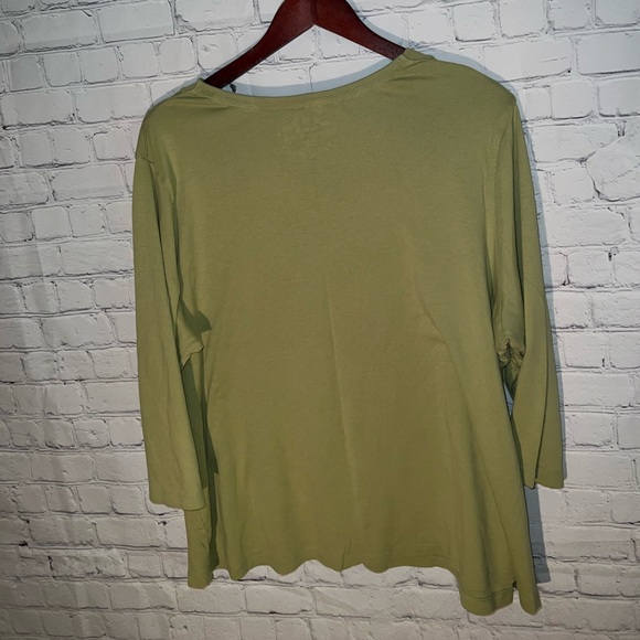 avenue ultimate V-Neck green shirt size 26/28 - Picture 4 of 4